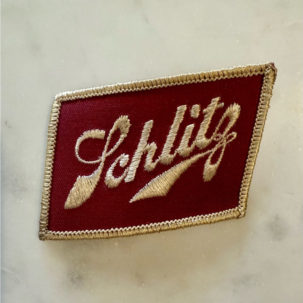 Vintage Schlitz Beer Retro Patch 3”x 2”